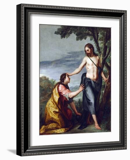Noli Me Tangere, by Cano, Alonso (1601-1667). Oil on Canvas, after 1640. Dimension : 141,5X110 Cm.-Alonso Cano-Framed Giclee Print