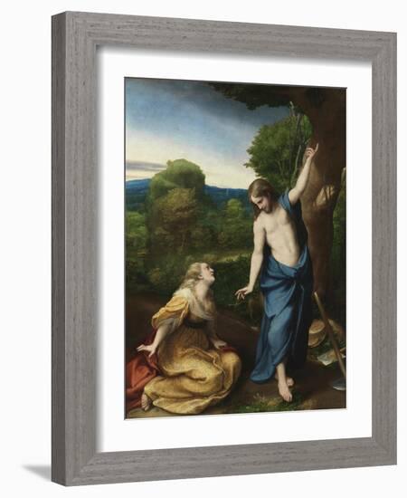 Noli me tangere, c.1525-Correggio-Framed Giclee Print