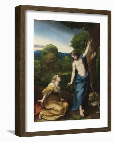 Noli me tangere, c.1525-Correggio-Framed Giclee Print