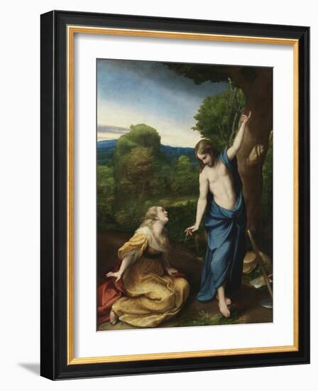 Noli me tangere, c.1525-Correggio-Framed Giclee Print