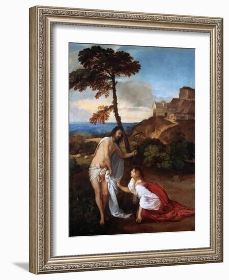 Noli Me Tangere, C1514-Titian (Tiziano Vecelli)-Framed Giclee Print