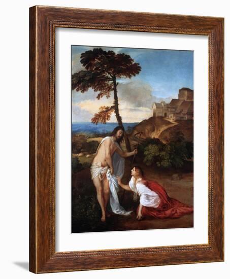 Noli Me Tangere, C1514-Titian (Tiziano Vecelli)-Framed Giclee Print