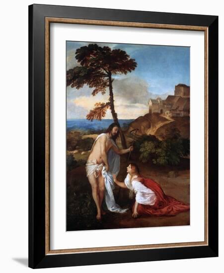 Noli Me Tangere, C1514-Titian (Tiziano Vecelli)-Framed Giclee Print