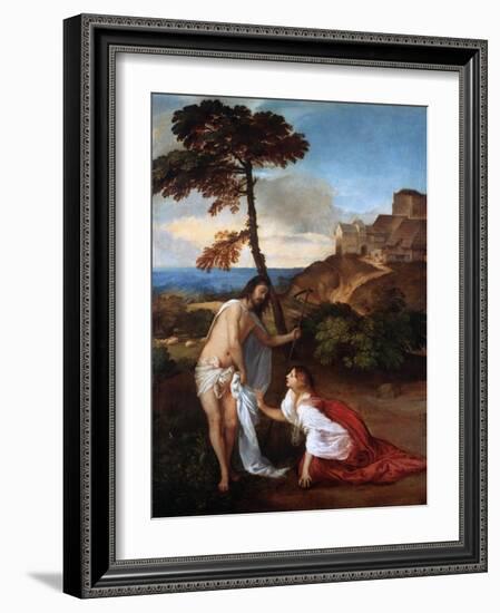 Noli Me Tangere, C1514-Titian (Tiziano Vecelli)-Framed Giclee Print