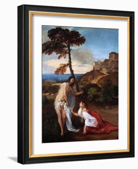 Noli Me Tangere, C1514-Titian (Tiziano Vecelli)-Framed Giclee Print