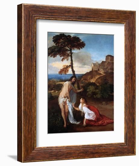 Noli Me Tangere, C1514-Titian (Tiziano Vecelli)-Framed Giclee Print