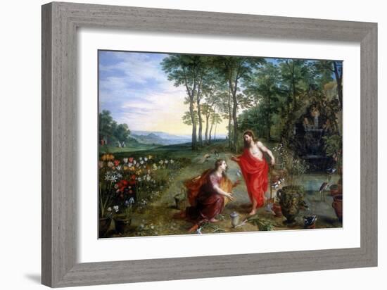 Noli Me Tangere (Do Not Touch Me), 17th Century-Feb Brueghel the Younger-Framed Giclee Print