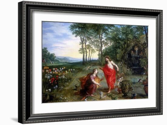 Noli Me Tangere (Do Not Touch Me), 17th Century-Feb Brueghel the Younger-Framed Giclee Print