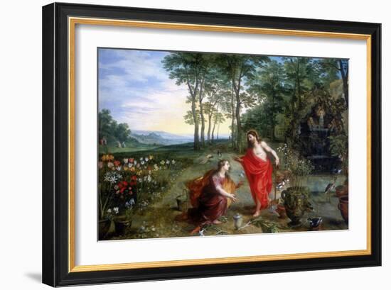 Noli Me Tangere (Do Not Touch Me), 17th Century-Feb Brueghel the Younger-Framed Giclee Print