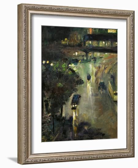 Nollendorfplatz in Berlin Inv. A II 496.-Lesser Ury-Framed Giclee Print