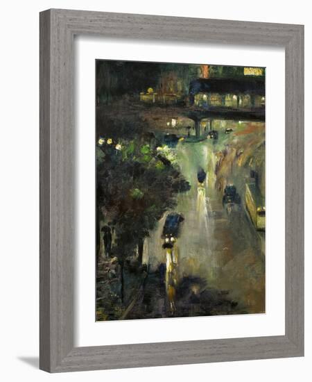 Nollendorfplatz in Berlin Inv. A II 496.-Lesser Ury-Framed Giclee Print