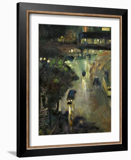 Nollendorfplatz in Berlin Inv. A II 496.-Lesser Ury-Framed Giclee Print