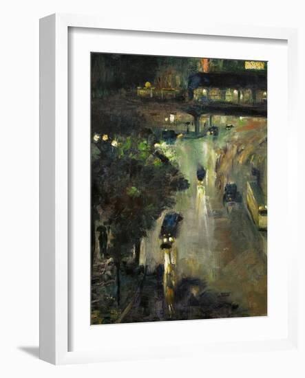 Nollendorfplatz in Berlin Inv. A II 496.-Lesser Ury-Framed Giclee Print