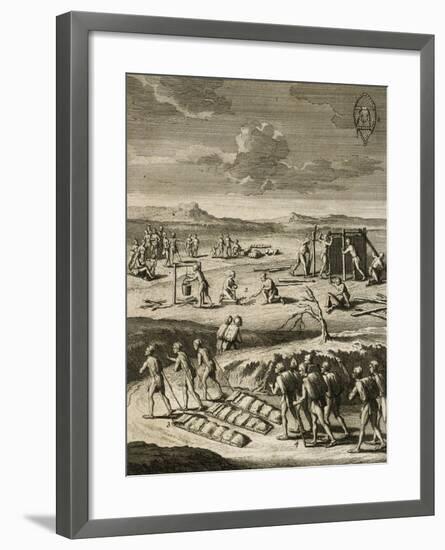 Nomad Camp in Canada-Joseph Francois Lafitau-Framed Giclee Print