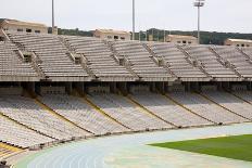 Tribunes of Abandoned Olympic Stadium in Barcelona, Spain-Nomad Soul-Framed Photographic Print
