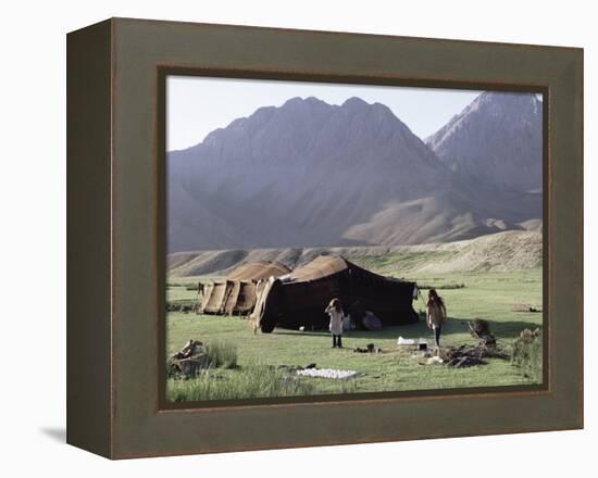 Nomad Tents, Lar Valley, Iran, Middle East-Desmond Harney-Framed Premier Image Canvas