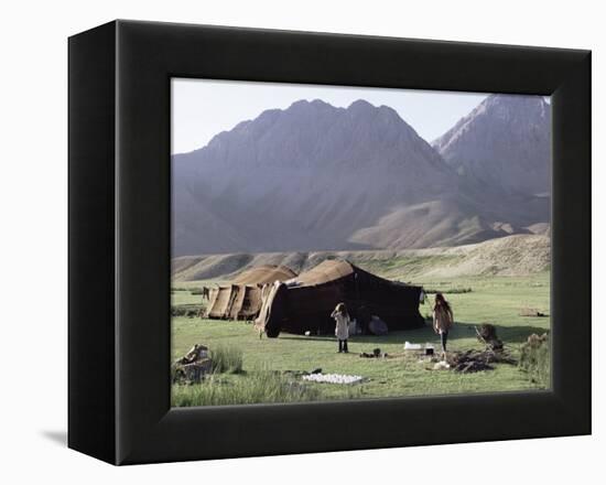 Nomad Tents, Lar Valley, Iran, Middle East-Desmond Harney-Framed Premier Image Canvas