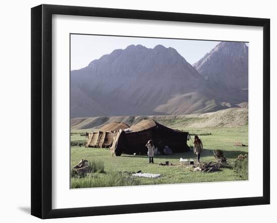 Nomad Tents, Lar Valley, Iran, Middle East-Desmond Harney-Framed Photographic Print