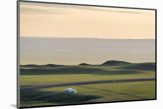 Nomadic camp and hills, Bayandalai district, South Gobi province, Mongolia, Central Asia, Asia-Francesco Vaninetti-Mounted Photographic Print