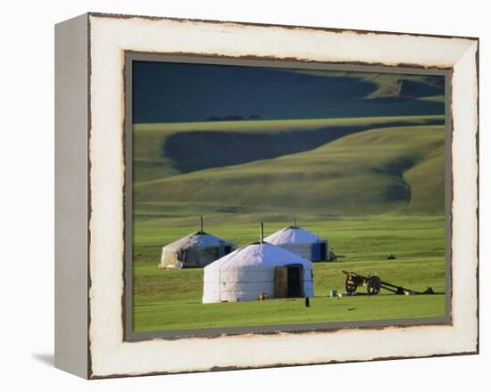 Nomads' Camp, Terkhin Valley, Arkhangai, Mongolia-Bruno Morandi-Framed Premier Image Canvas