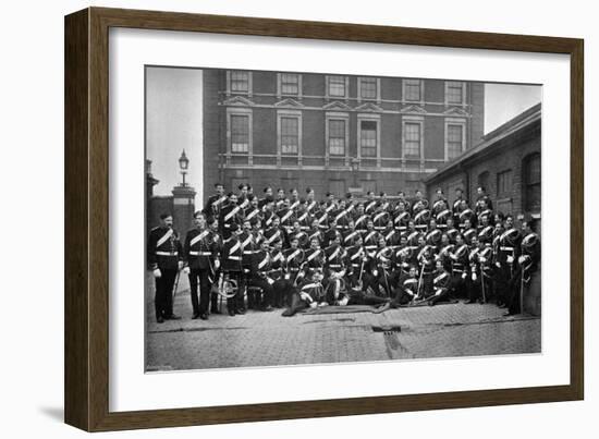 Non-Commissioned Officers of the 1st Life Guards at Knightsbridge Barracks, London, 1896-Gregory & Co-Framed Giclee Print