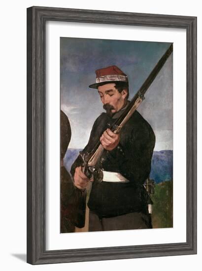 Non Commissoned Officer Holding his Rifle-Edouard Manet-Framed Giclee Print