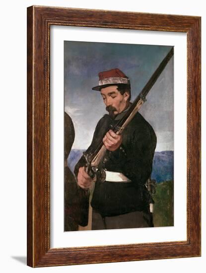 Non Commissoned Officer Holding his Rifle-Edouard Manet-Framed Giclee Print