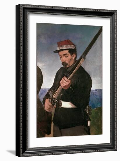 Non Commissoned Officer Holding his Rifle-Edouard Manet-Framed Giclee Print