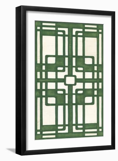 Non-Embellish Emerald Deco Panel I-Erica J. Vess-Framed Art Print