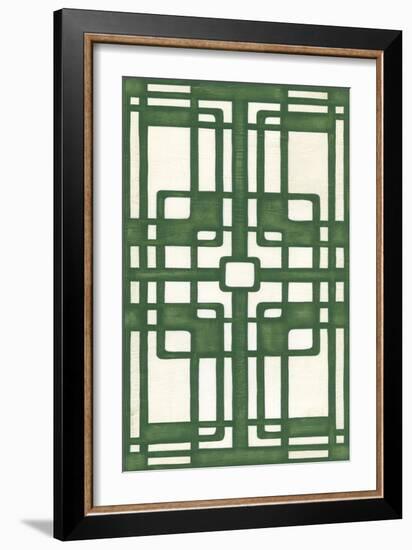 Non-Embellish Emerald Deco Panel I-Erica J. Vess-Framed Art Print