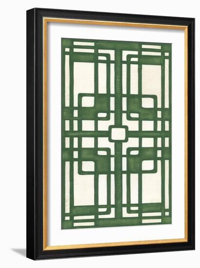 Non-Embellish Emerald Deco Panel I-Erica J. Vess-Framed Art Print