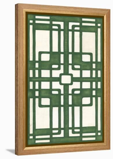 Non-Embellish Emerald Deco Panel I-Erica J. Vess-Framed Stretched Canvas