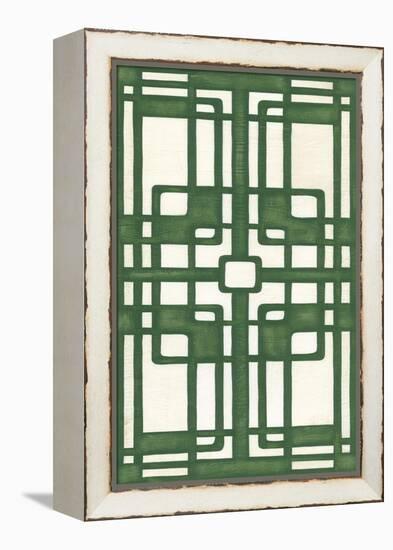 Non-Embellish Emerald Deco Panel I-Erica J. Vess-Framed Stretched Canvas