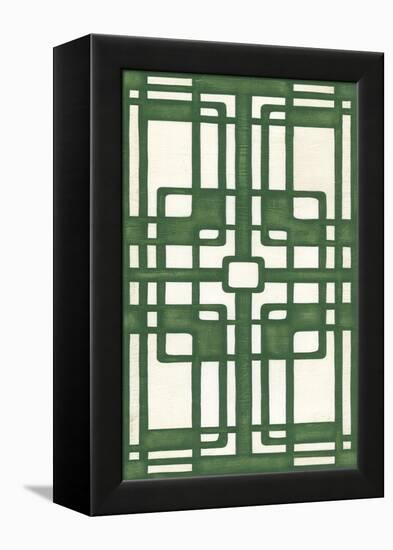 Non-Embellish Emerald Deco Panel I-Erica J. Vess-Framed Stretched Canvas