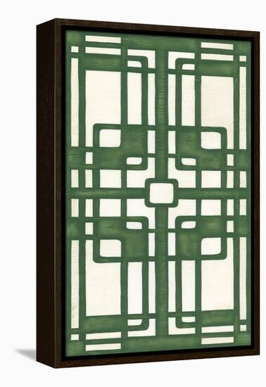 Non-Embellish Emerald Deco Panel I-Erica J. Vess-Framed Stretched Canvas