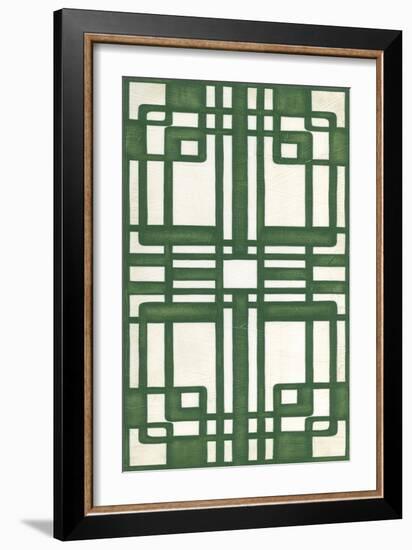 Non-Embellish Emerald Deco Panel II-Erica J. Vess-Framed Art Print