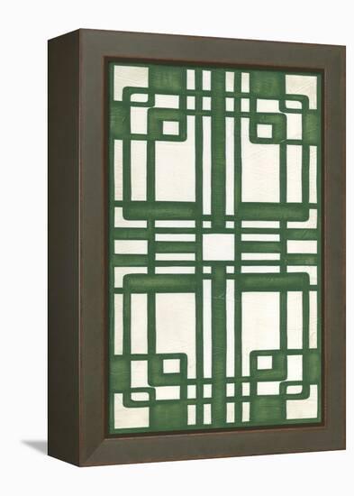 Non-Embellish Emerald Deco Panel II-Erica J. Vess-Framed Stretched Canvas