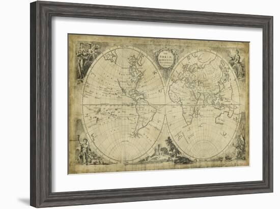 Non-Embellish World Discoveries Map-T. Jeffreys-Framed Art Print