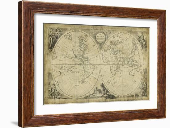 Non-Embellish World Discoveries Map-T. Jeffreys-Framed Art Print