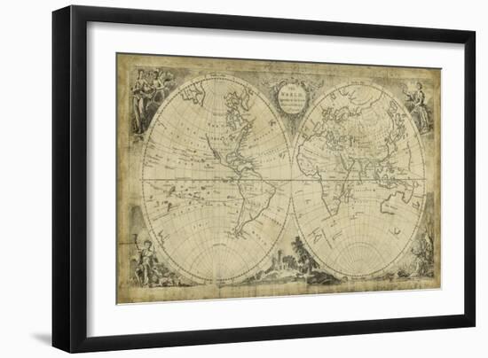 Non-Embellish World Discoveries Map-T. Jeffreys-Framed Art Print