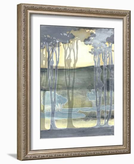 Non-Embellishd Nouveau Landscape II-Jennifer Goldberger-Framed Art Print