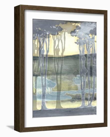 Non-Embellishd Nouveau Landscape II-Jennifer Goldberger-Framed Art Print