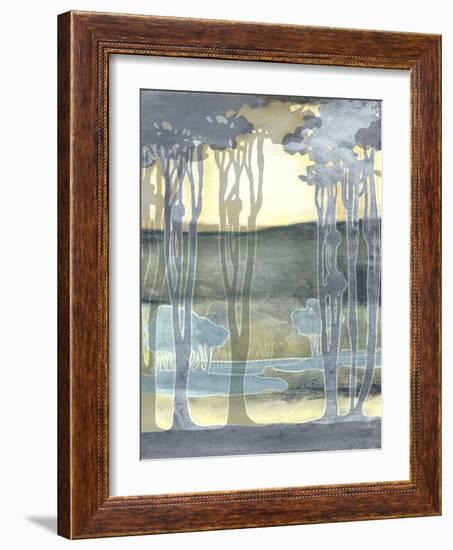 Non-Embellishd Nouveau Landscape II-Jennifer Goldberger-Framed Art Print