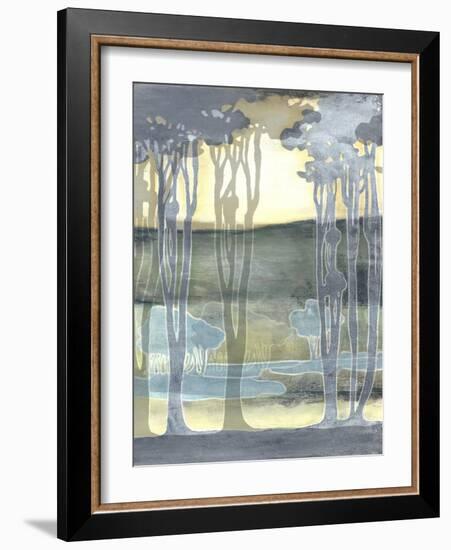 Non-Embellishd Nouveau Landscape II-Jennifer Goldberger-Framed Art Print