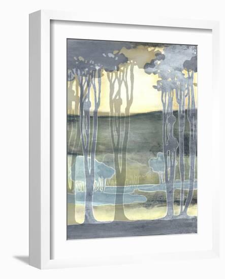 Non-Embellishd Nouveau Landscape II-Jennifer Goldberger-Framed Art Print