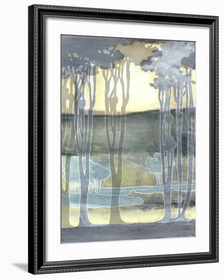 Non-Embellishd Nouveau Landscape II-Jennifer Goldberger-Framed Art Print