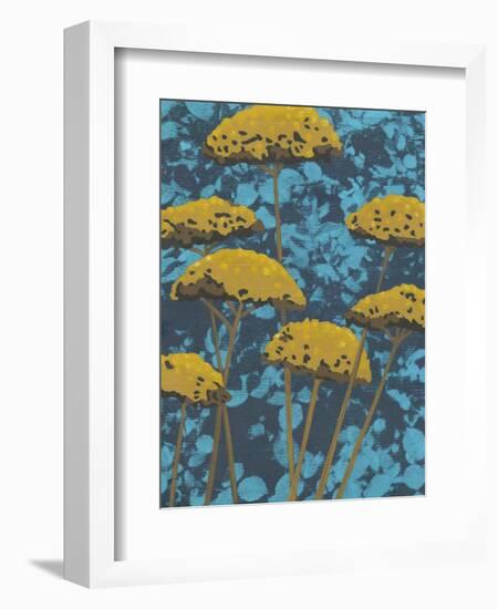 Non-Embellished Golden Yarrow II-null-Framed Art Print