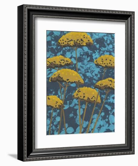 Non-Embellished Golden Yarrow II-null-Framed Art Print