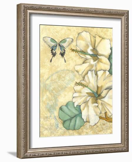 Non-Embellished Hibiscus Medley I-null-Framed Art Print