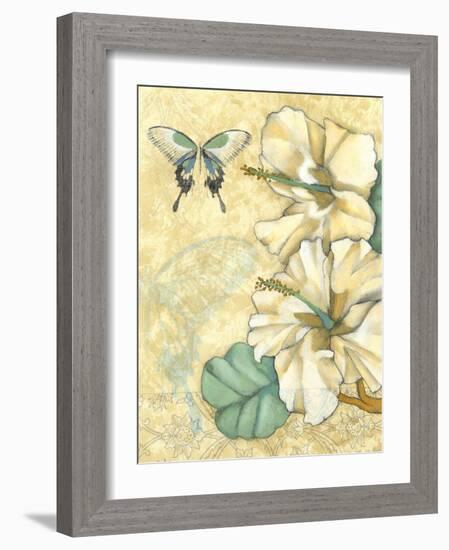 Non-Embellished Hibiscus Medley I-null-Framed Art Print